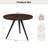 5-Piece Round Dining Table Set, 34.7" Modern Kitchen Table with Dining Chairs-1056368269-1056368372