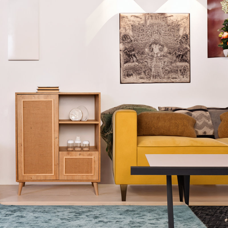 Solid Wood Accent Cabinet
