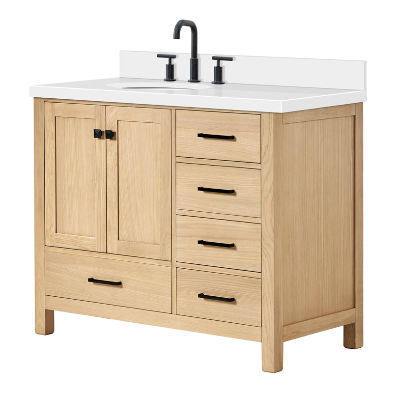 Ensemble de meuble-lavabo simple 43 po Cambridge, Chêne