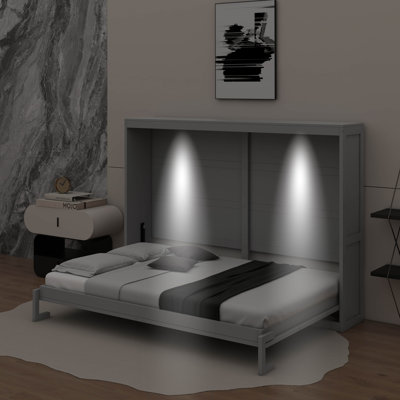 Grand lit escamotable avec DEL