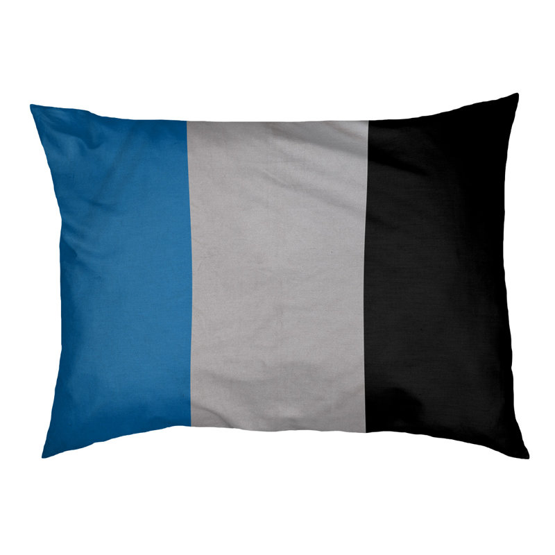 Coussin d'intérieur New York, Très grand (l 50 po x P 40 po x H 17 po), Bleu / argent / noir