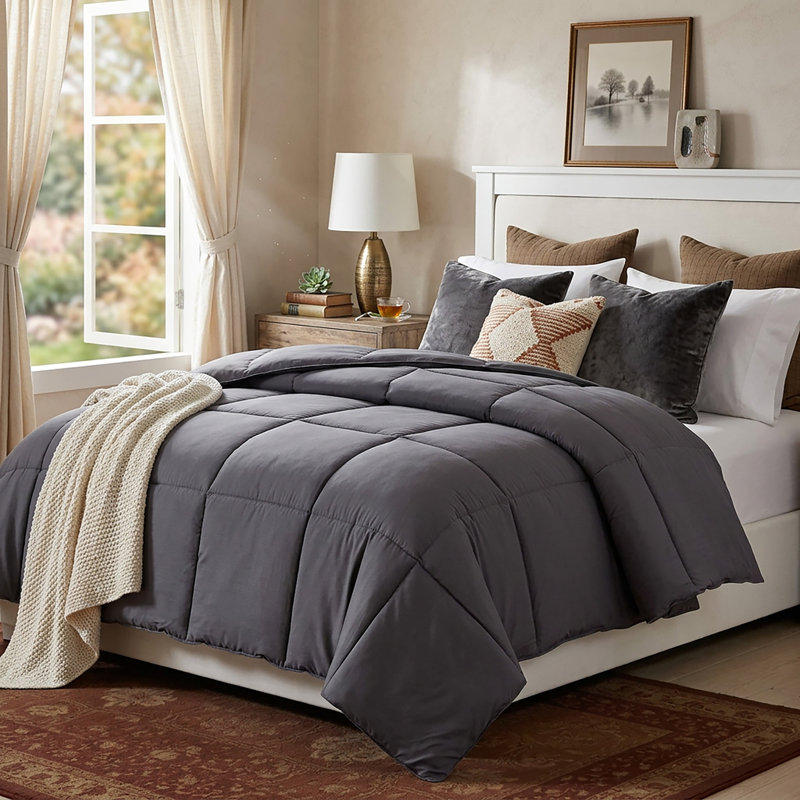 Édredon en duvet synthétique toutes saisons, Très grand californien