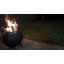 Foyer extérieur ovale noir sans fumée de 20 po, foyer d'extérieur au feu de bois en acier inoxydable -119304330