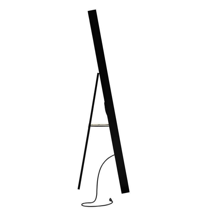 Miroir sur pied pleine longueur Lamar, Noir