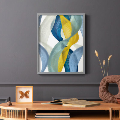 Horizontal Bands II Framed Print - Solid Wood