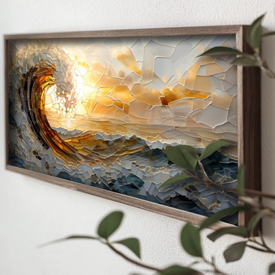 Elegant Decorative Framed Painting, 23.6 x 47.2 x 0.1 inches | 100% MDF with 3 mm Thickness, Beautifully Framed in 100% Spruce | Perfect for Home or Office Decor, Adds Style and Sophistication to Any Space