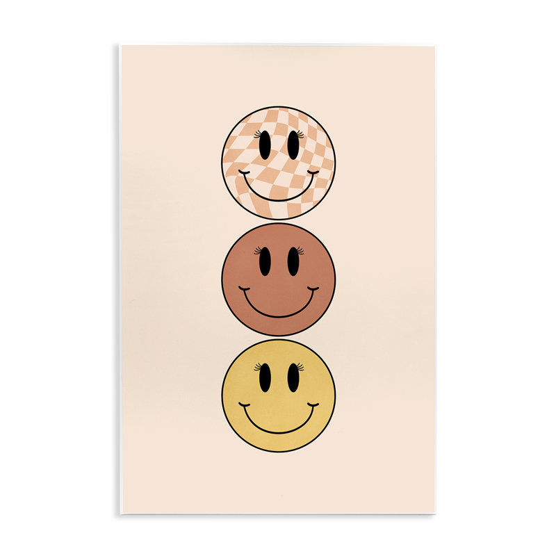 «Retro Smileys Trio» par JJ Design House, LLC., H 15 po x l 10 po