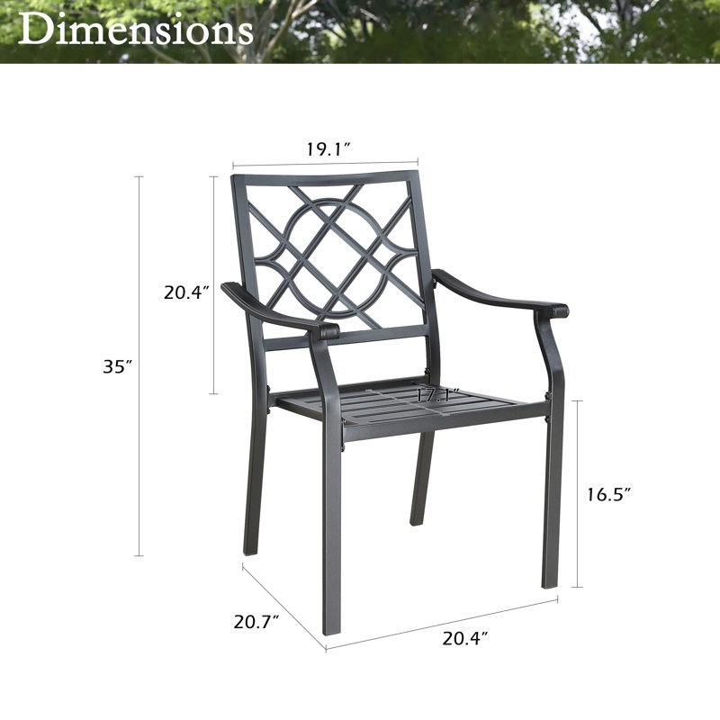 Premium All-Weather Wicker Outdoor Stacking Dining Armchair