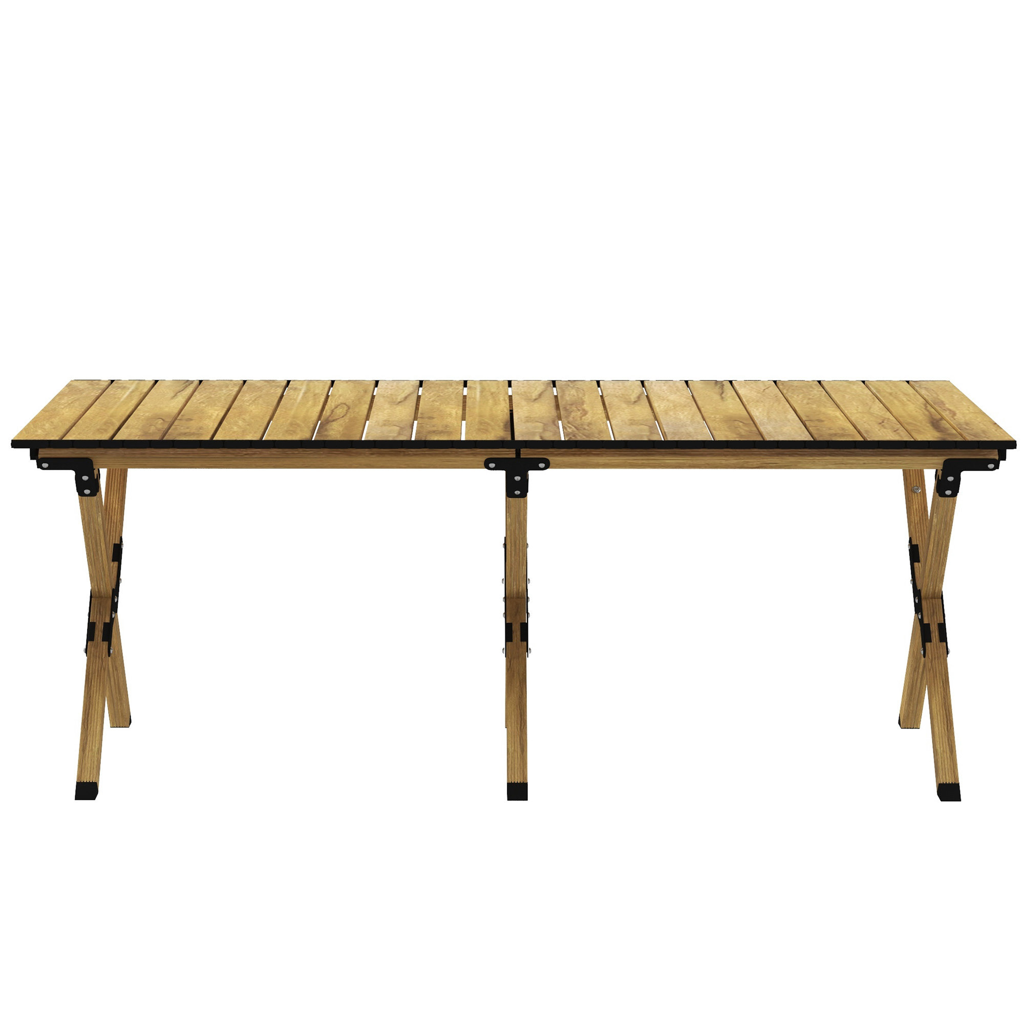 Table de camping portable, ensemble de pique-nique pliable, avec quatre chaises, 120 x 60 cm, table de camping en aluminium enroulable, table de pique-nique de voyage et chaises, pour piscine