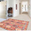 Tapis unique en laine noué à la main 4 pi 1 po x 5 pi 9 po nouvel âge Moncear
