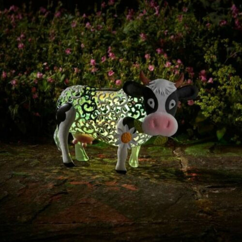 Buttram Cow Metal Garden Statue