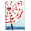 Art mural en verre Rosecliff Heights «Surf And Sun 1 Red» par Mercedes Lopez Charro-181994408