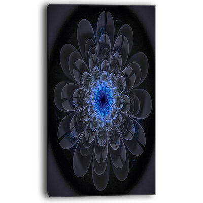 Fleur numerique parfaite, impression sur toile tendue