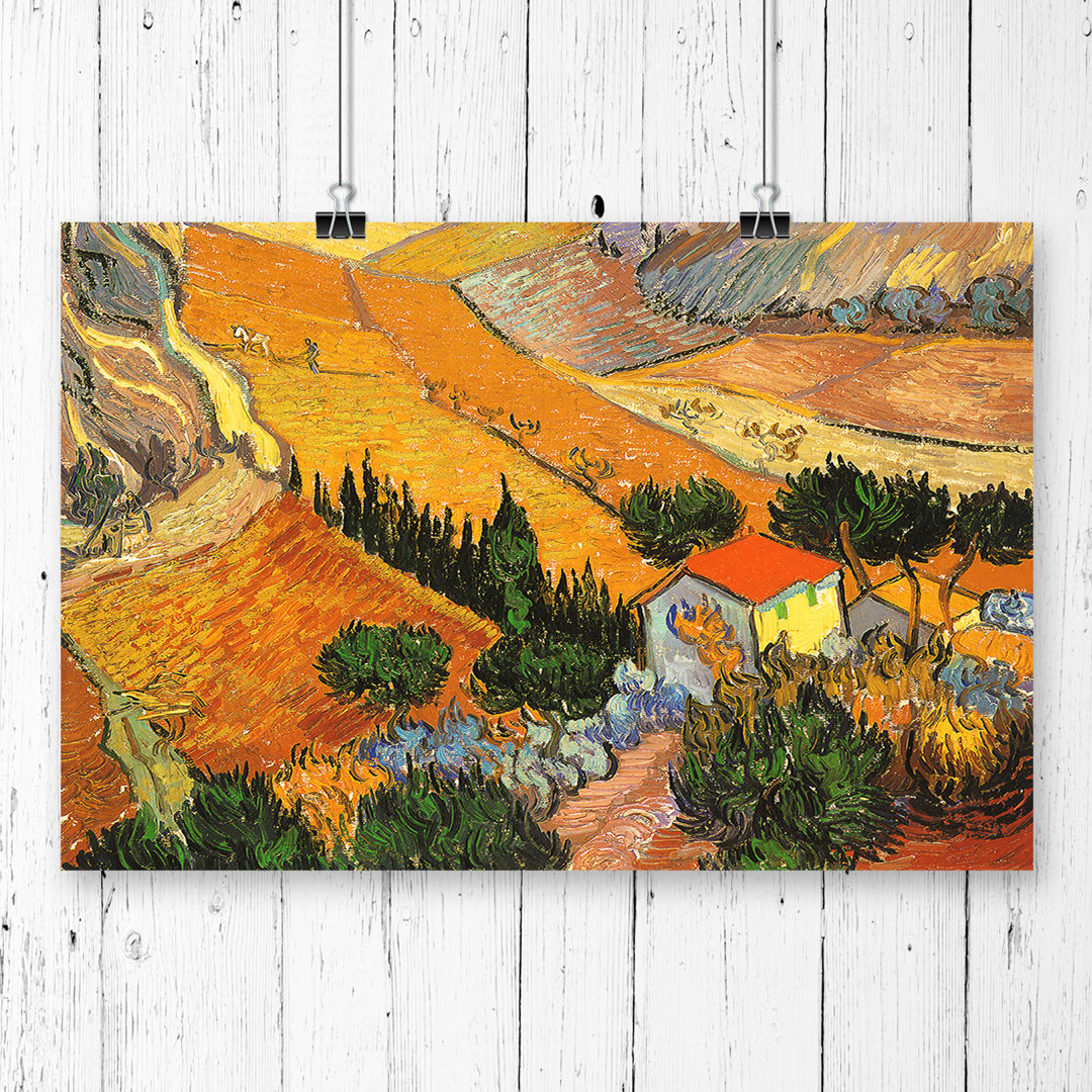 Vincent Van Gogh Landscape - Frameless Print