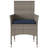  Patio Chairs With Cushions 2 Pcs Grey Poly Rattan-1711995084