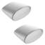 Plastic, Wood And Metal Door Handles & Knobs Metal Manhantan Silver Knob