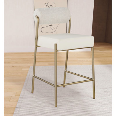 Tabouret de comptoir Carly Boucle