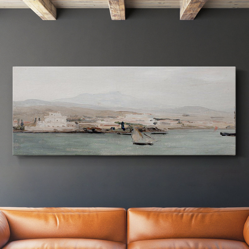 Série nautique-CECCXV- Toile tendue avec châssis - Prêt à accrocher, H 20 po x l 50 po