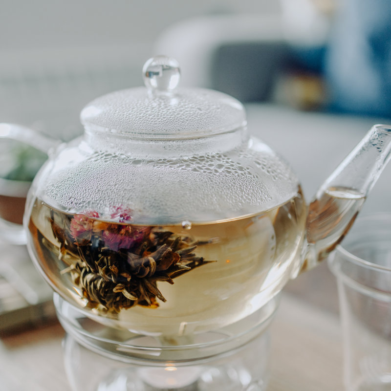 Monaco Clear Glass Teapot with Infuser, 42 oz