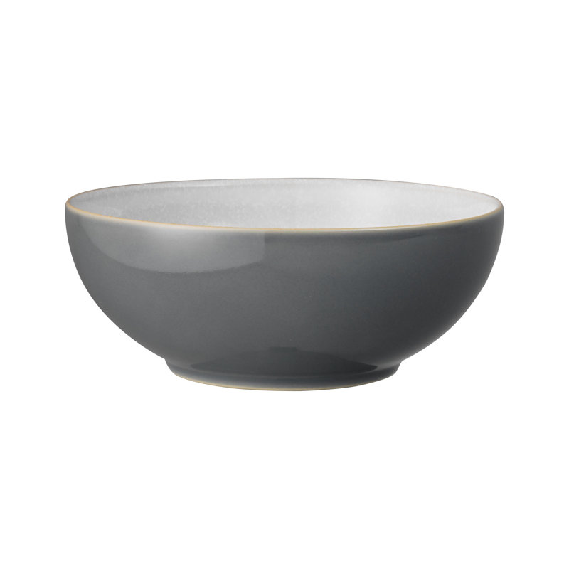 Denby Elements Cereal Bowls, Fossil Grey