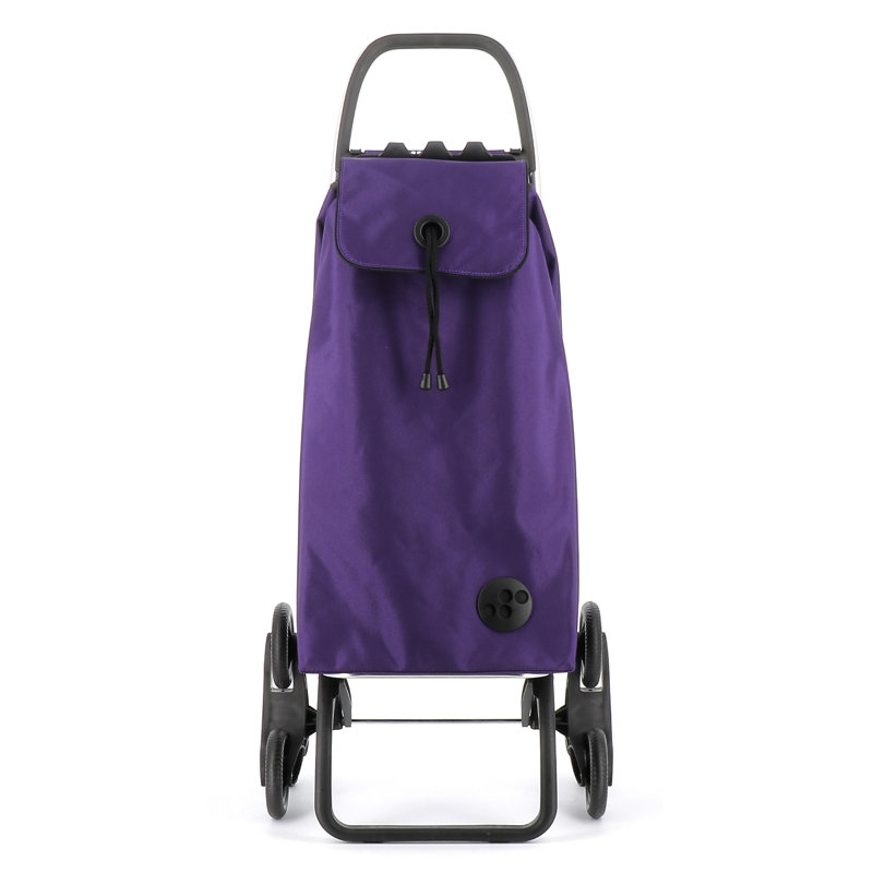 Shopping Trolley Rolser I-Max MF 6 Wheel Stair Climber Foldable, Purple