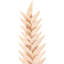 Vickerman 28" Artificial Brown Designer Sword Palm Stem 3/Bag. Features a paper based palm.-1674473038