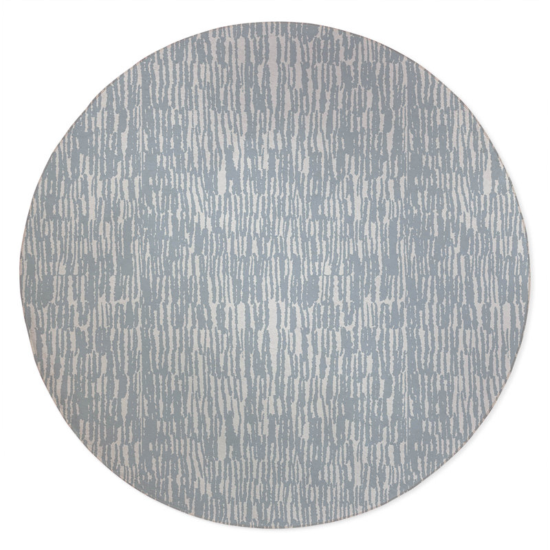 Strands Non-Slip Outdoor Rug, Round 5'