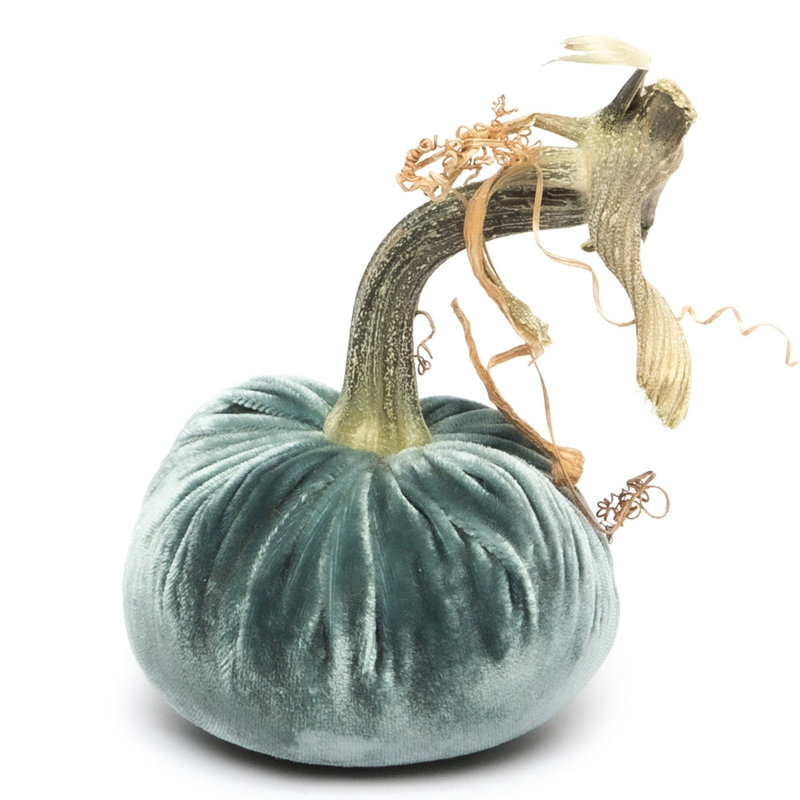 Wedgewood Silk Velvet Pumpkin, 7" H x 5" W x 5" D