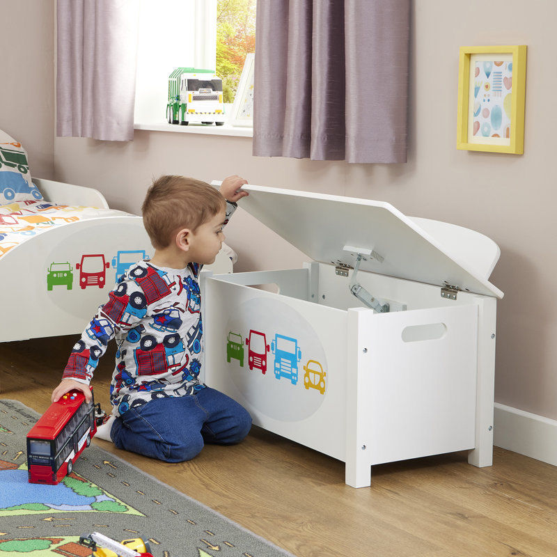 Kids Wooden Transport Toy Box