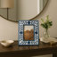 Cadre photo moderne en résine et bois avec verre - Présentoir de photos de table pour la maison-123420049-123420050