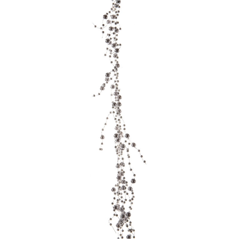 Guirlande 6 pi Fountain Bead, Blanc perle