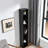 8-Tier Media Tower Rack, Cd Dvd Slim Storage Cabinet With Adjustable Shelves, Tall Narrow Bookcase, Display Bookshelf-729030029