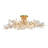 Kethe 8-Light Crystal Semi-Flush Mount