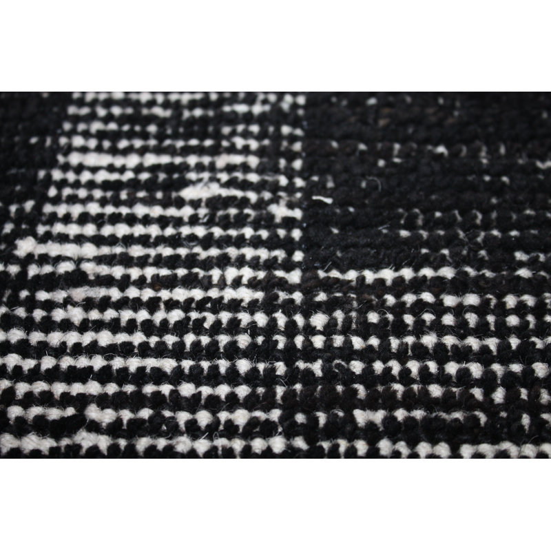 Lehner Geometric Wool Hand Woven Area Rug, Rectangle 140 x 200cm