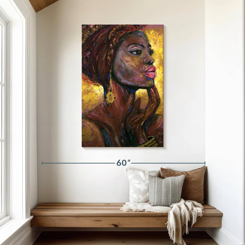 Leisha tribal africain, H 45 po x l 30 po