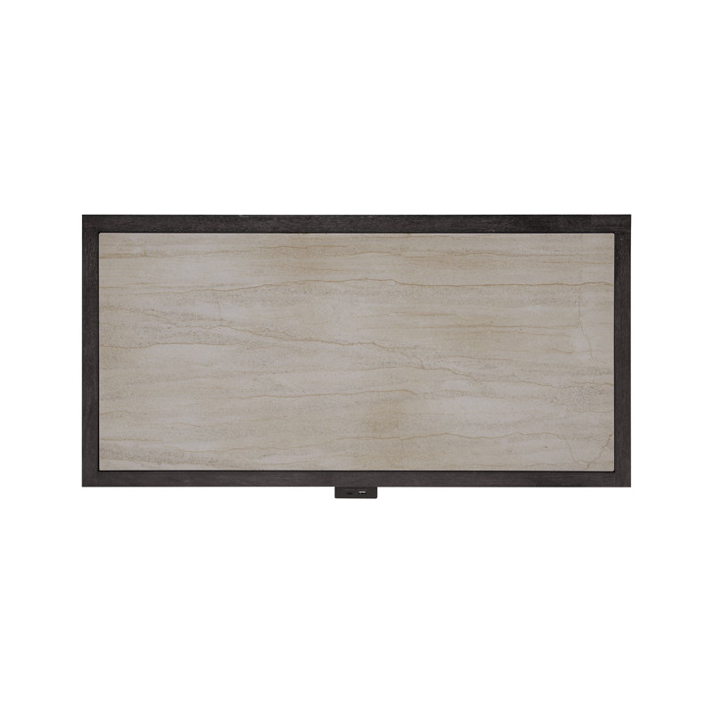 Quincy Brown Stone-Top Bachelor's Chest with Drawer