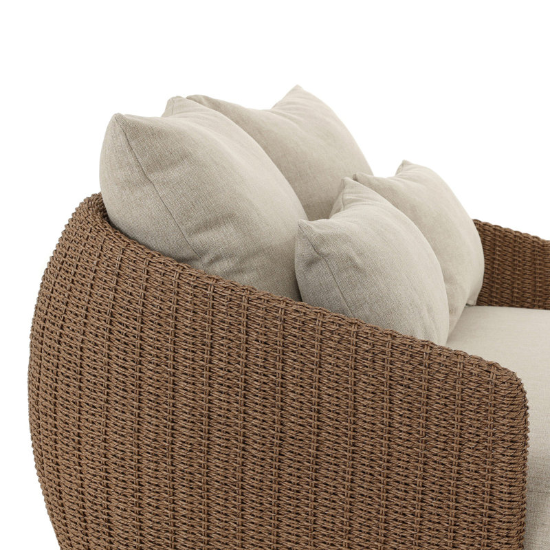 Maven Outdoor Chaise Lounge, Brown, Alessi Buff