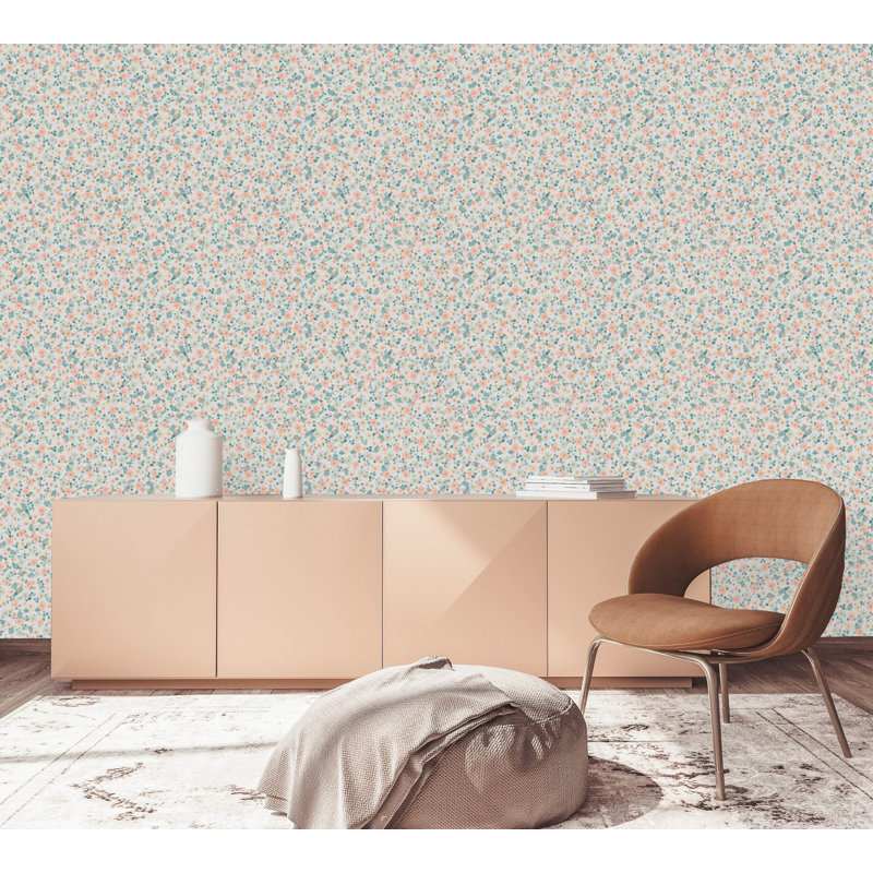 Panneau de papier peint adhésif Little Flowers, L 2,08 pi x L 10,42 pi