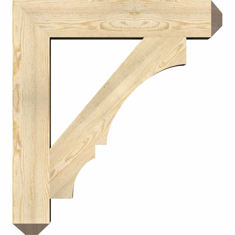 Balboa Craftsman Bracket, 6" W x 34" D x 38" H, Rough Sawn Douglas Fir