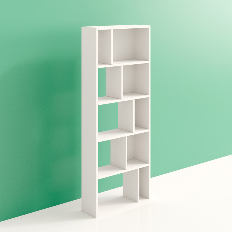 Geometric Bookcase, White
