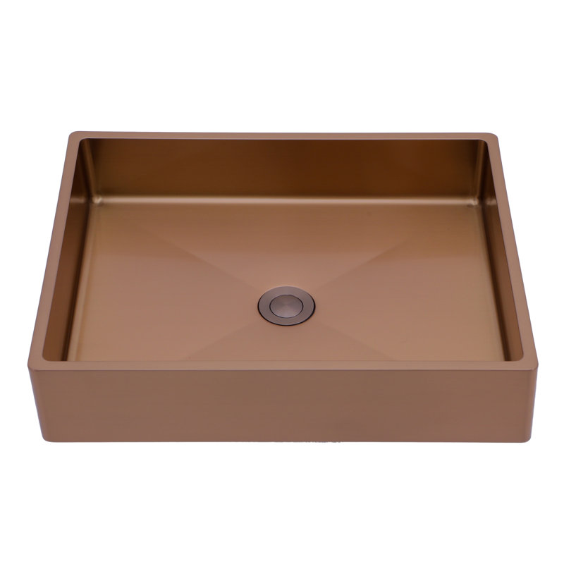 Stainless Steel Bathroom Sink With Pop Up Drain