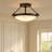 Collier Three-Light Semi-Flush Mount Ceiling Light - Black Oxide