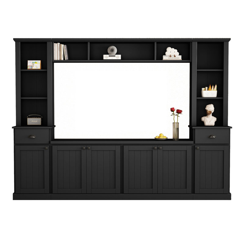 Ensemble de meuble mural Minimalist Entertainment, Noir