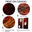 Red Whimsical Whirl Spiral - Abstract Spirals, art mural-777896926-777896916-777896917