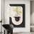 Black + White  Rectangle Crystal Wall art-118376975