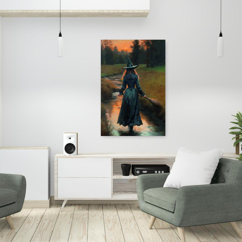 Art contemporain contemporain abstrait paysage d'automne, H 36 po x l 24 po