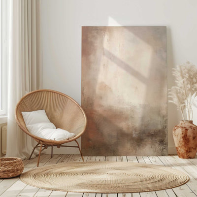 Russet Mists Unfolding Russet Mists Unfolding v1 Print on Canvas in Polished Chrome Frame