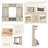 4-in-1 Detachable Hall Tree with Storage and 7 Hooks: Multi-Function Entryway Solution in Antique Beige-34341954