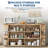 63" Modern Sideboard Buffet Cabinet, Storage for Dining Room Living Room Media Console, Oak