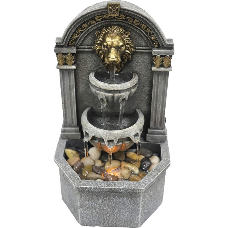 Fontaine tête de lion